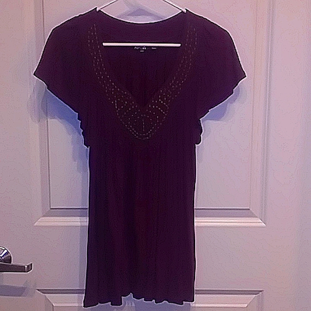 Dressy top size large Burgundy